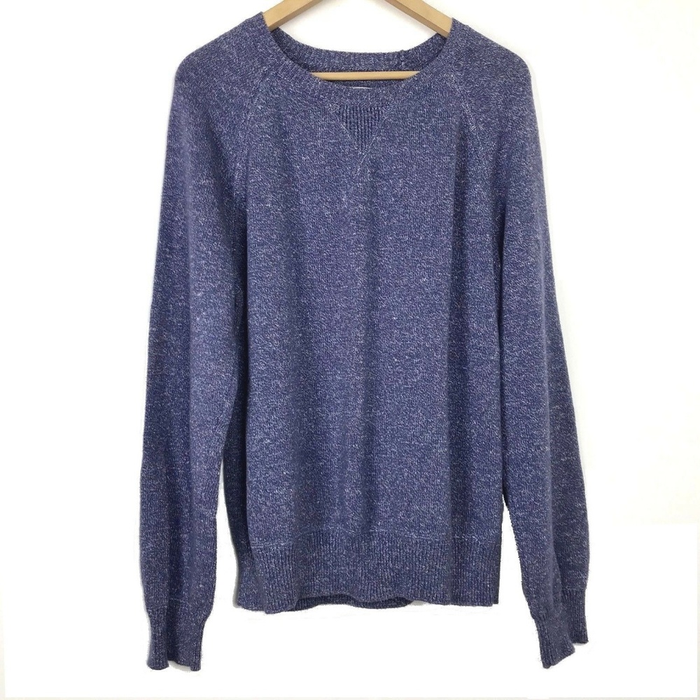 Jack Spade Cotton + Linen Purple Knit Sweater